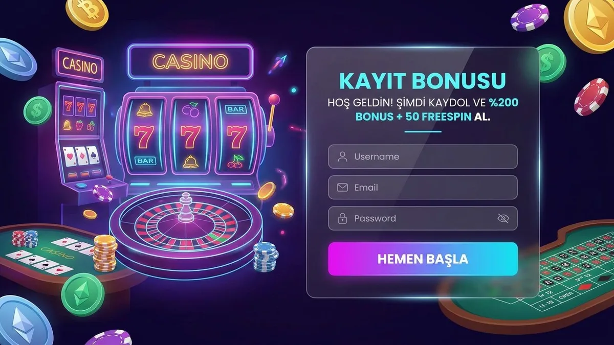 Bonusla kayıt ol